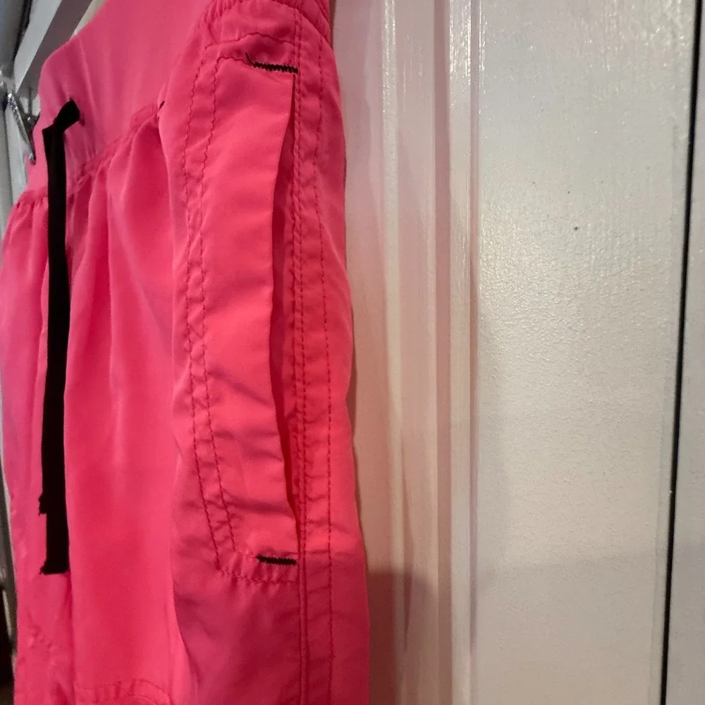 Justice Girls Pink Capri Pants Size 12 Athletic Active Jogger Yoga Athleisure